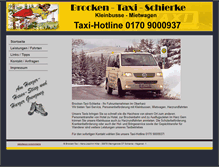 Tablet Screenshot of brocken-taxi.de
